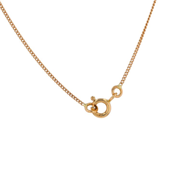 Chaine maille gourmette or jaune 