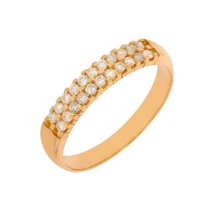 Alliance or jaune diamant (s)