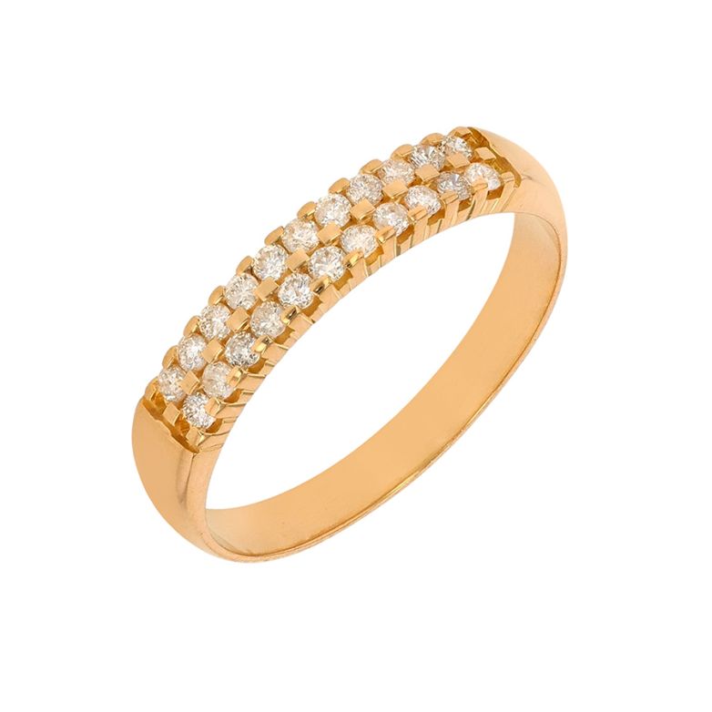 Alliance or jaune diamant (s)