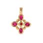 Pendentif or jaune Saphir et tourmalines