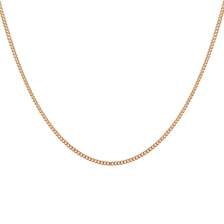 Chaine maille gourmette or jaune