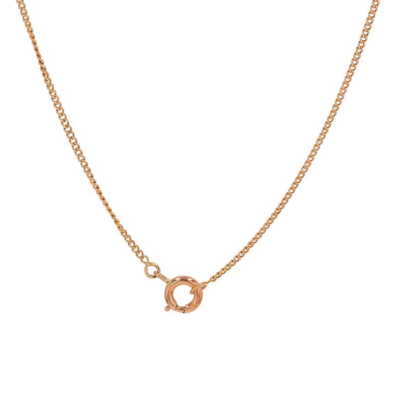 Chaine maille gourmette or jaune 