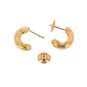 Boucles d'oreilles or jaune 