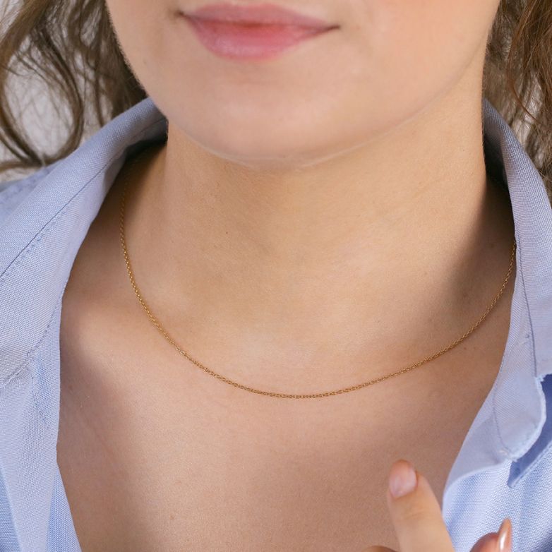 Chaine maille forçat or jaune 