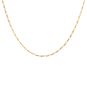 Chaine maille alternée or jaune