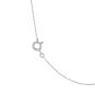 Collier maille forçat or gris diamant (s) 