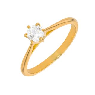 Solitaireor jaune diamant (s)