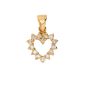 Pendentif or jaune diamant (s)