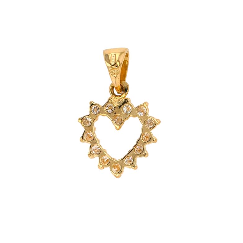 Pendentif or jaune diamant (s) 