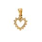 Pendentif or jaune diamant (s) 