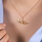 Pendentif or jaune 