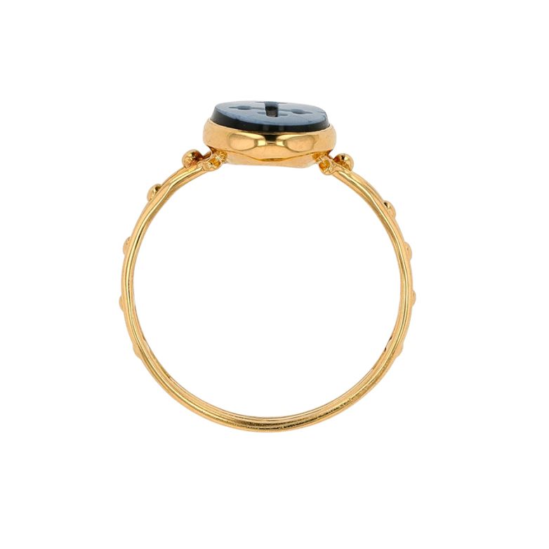 Bague or jaune Pierres fines 