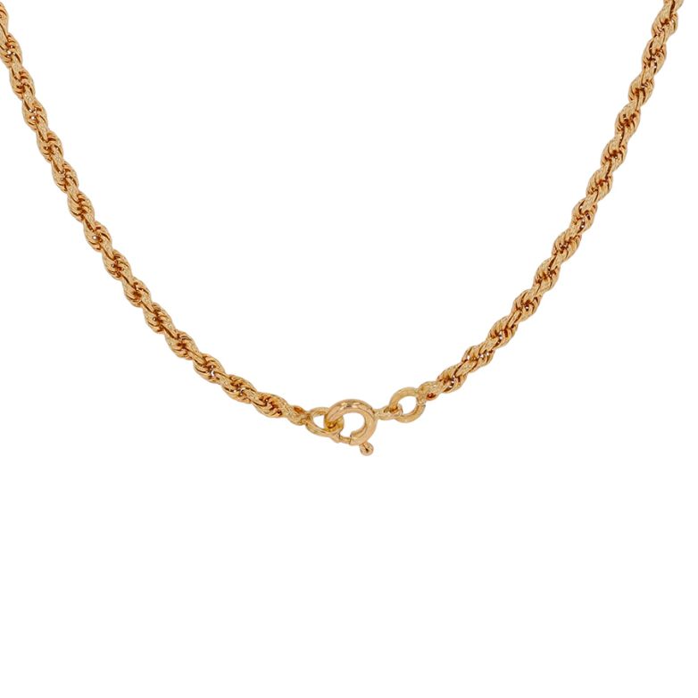 Chaine maille corde or jaune 