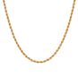 Chaine maille corde or jaune