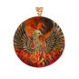 Pendentif or jaune Pierres fines Vintage agate