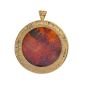 Pendentif or jaune Pierres fines Vintage agate