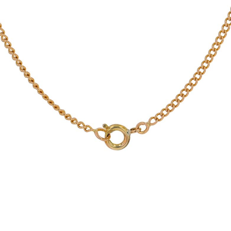 Chaine maille gourmette or jaune 