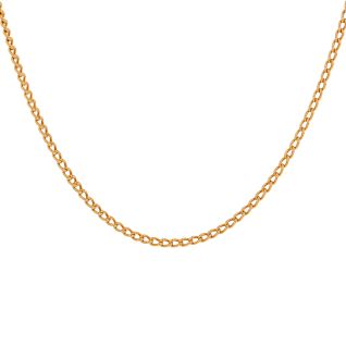 Chaine maille gourmette or jaune
