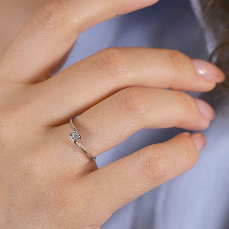 Solitaireor gris diamant (s) 