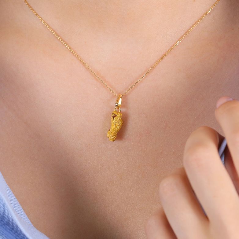 Pendentif or jaune 