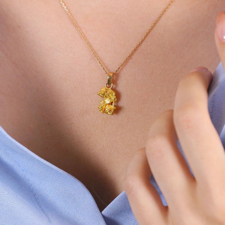 Pendentif or jaune 