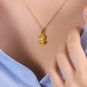 Pendentif or jaune 