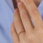 Bague or jaune diamant (s) signé MAUBOUSSIN