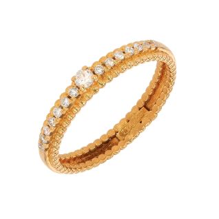 Bague or jaune diamant (s) signé MAUBOUSSIN