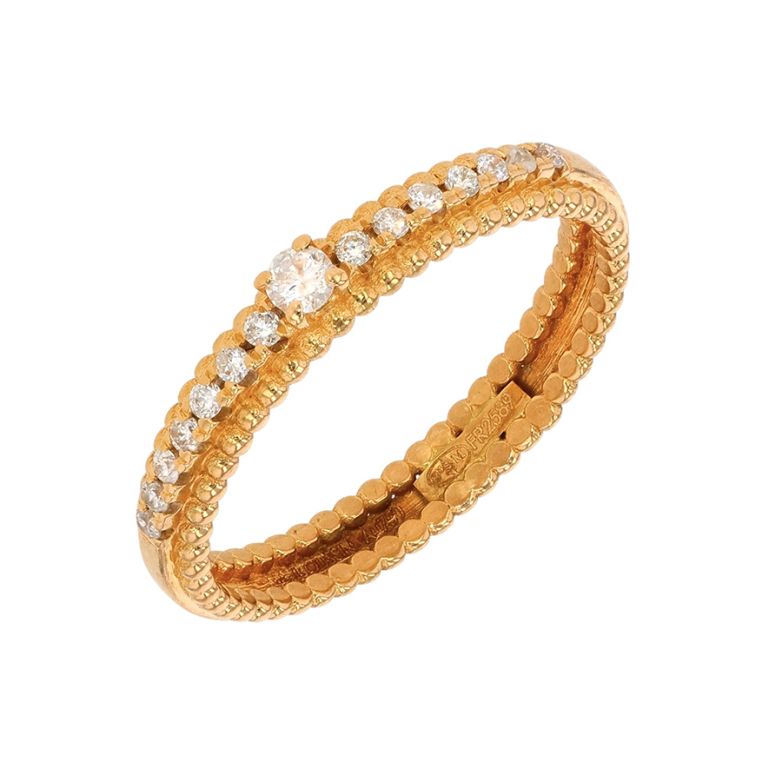 Bague or jaune diamant (s) signé MAUBOUSSIN