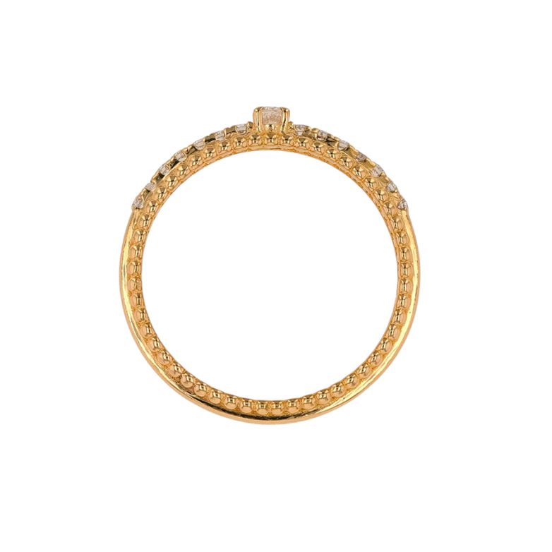 Bague or jaune diamant (s) signé MAUBOUSSIN