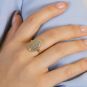 Bague or jaune diamant (s) 