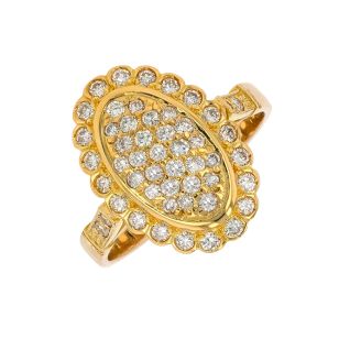 Bague or jaune diamant (s)
