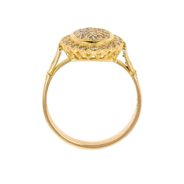 Bague or jaune diamant (s) 