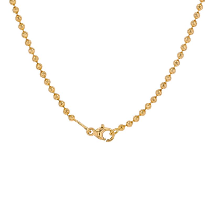 collier or jaune diamant et perle 