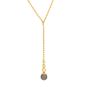 collier or jaune diamant et perle
