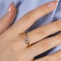Bague or bicolore diamant (s) 