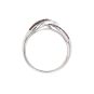 Bague or gris rubis et diamant(s) 