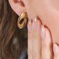 Boucles d'oreilles or jaune 