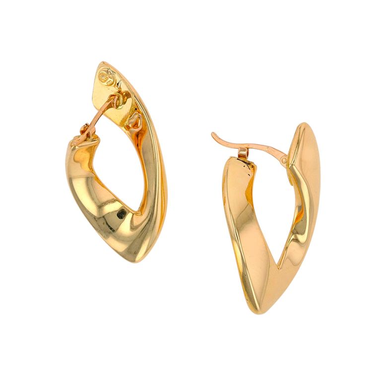 Boucles d'oreilles or jaune 