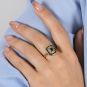 Bague or jaune saphir et diamant(s) Vintage 