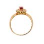 Bague or jaune rubis et diamant(s) 