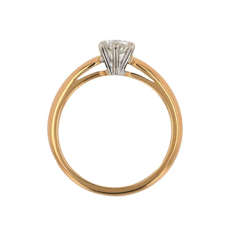 Solitaireor bicolore diamant (s) 