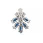 Pendentif or gris saphir et diamant(s) 