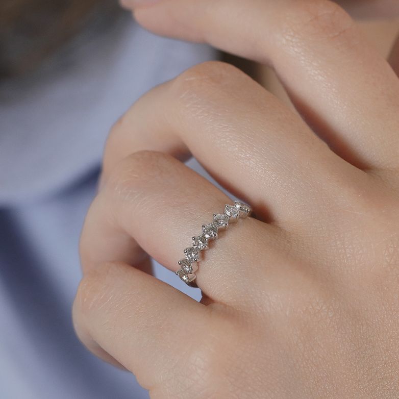 Alliance or gris diamant (s) 