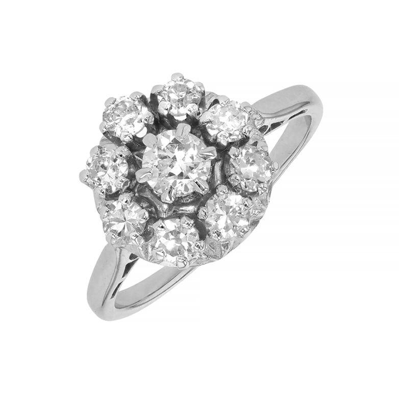 Bague or gris diamant (s)