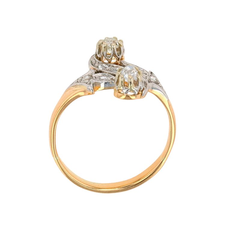 Bague or bicolore diamant (s) 