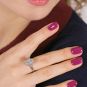 Bague or gris diamant (s) Vintage 