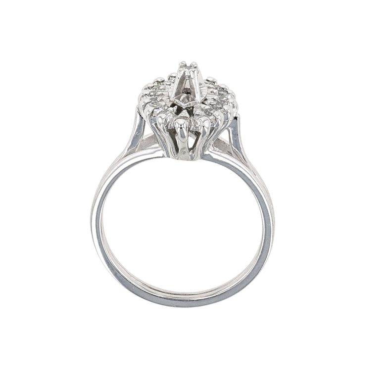 Bague or gris diamant (s) Vintage 