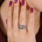 Bague or gris diamant (s) 