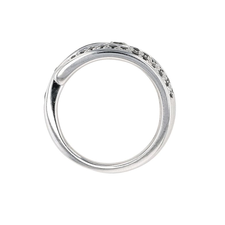 Bague or gris diamant (s) 